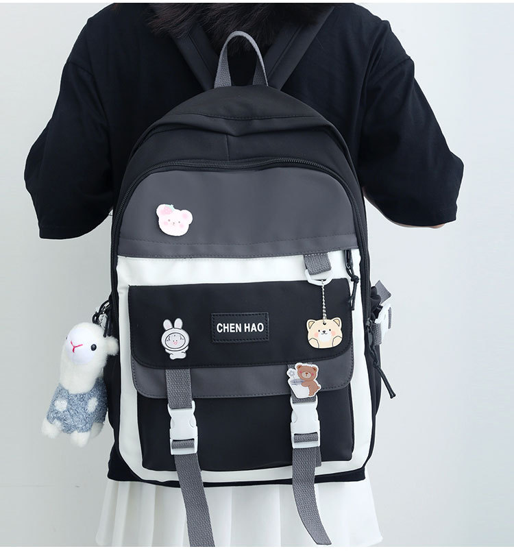 Schoolbag Girls' Korean Style Good-looking Junior High School Student Large Capacity Backpack Mori All-match Primary School Student Lightweight Backpack display picture 2