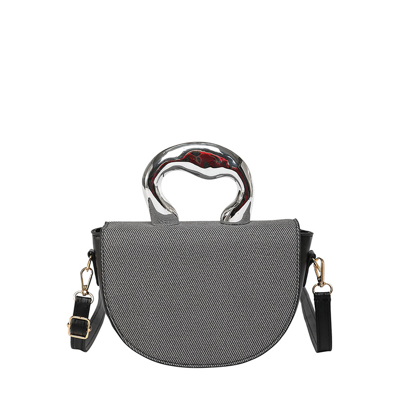 Bolso de diseño de nicho 2025 primavera nuevo bolso de mujer bolso de hombro de moda personalizado bolso de mensajero de costura de color de contraste marea