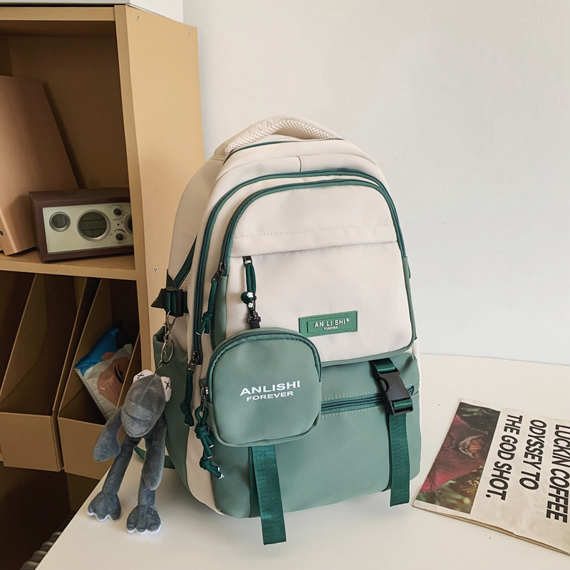 Mochilas escolares mujer 2025 nuevo ocio con mochila mochila mochila mochila estudiantes de secundaria viajan con gran capacidad mochila simple