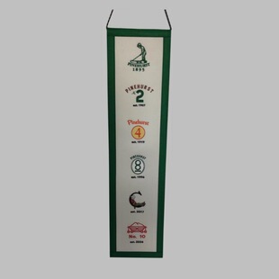 Shop Bar Team Event Flag Felt Square Pennant Embroidered Tape String Flag