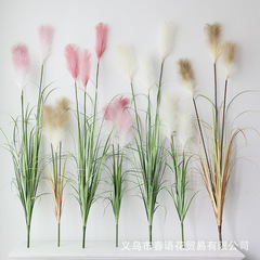 批發仿真蘆葦草假綠植盆栽狗尾巴草客廳店鋪櫥窗裝飾假花擺件