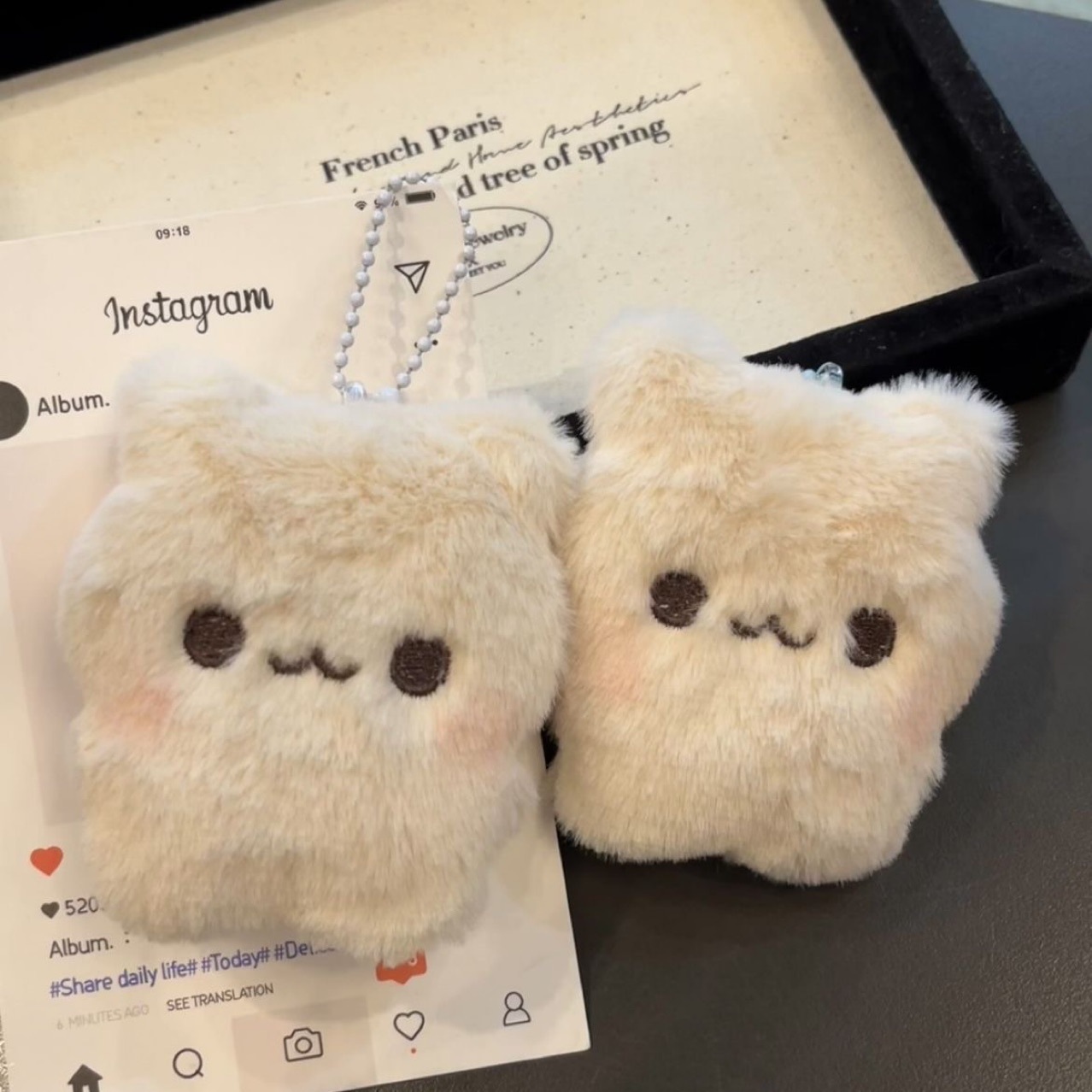 Colgante de Peluche Animado para Bolso y Llaves