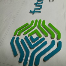 深圳前台形象墙广告字亚克力水晶字公司名称LOGO墙招牌制作