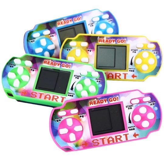Mini Portable handheld small game machine handheld childhood traditional classic Tetris educational toys