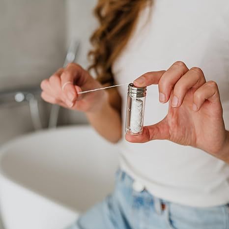 Oral Cleaning Dental Floss 30m Shuttle Corn Bamboo Charcoal Microcrystalline Dental Floss Spool Bottled Replacement Dental Floss Bare Wire Environmentally Friendly