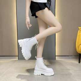 内增高马丁靴子女短靴2025年新款秋冬季厚底显瘦中筒靴潮百搭女鞋