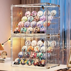 収納ケース階段式デスクトップ展示棚透明アクリル谷子アニメ周辺バッジ立札整理