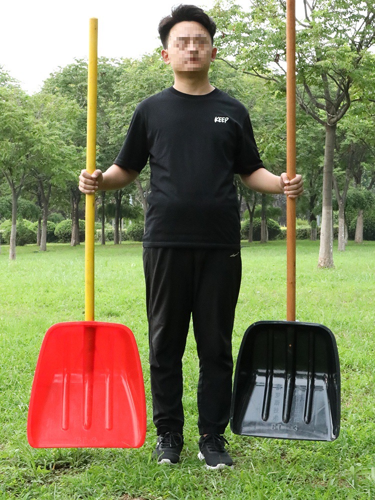 플라스틱 삽 두꺼운 플라스틱 삽 곡물 대형 눈 삽 농업 도구 강화 눈 삽 쓰레기 차 삽