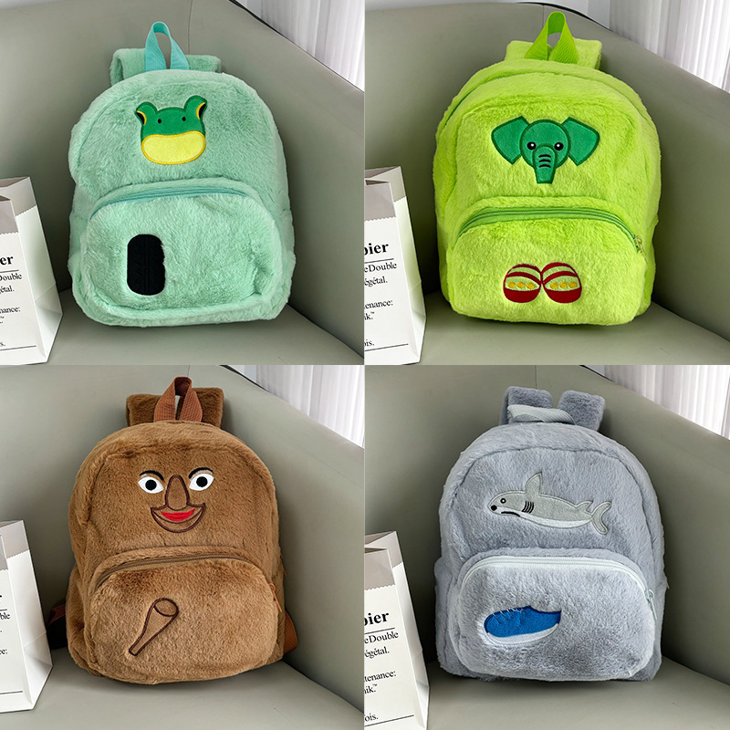 新款卡通山海经动物双肩背包儿童小学生双肩包可爱学生包源头厂家|undefined