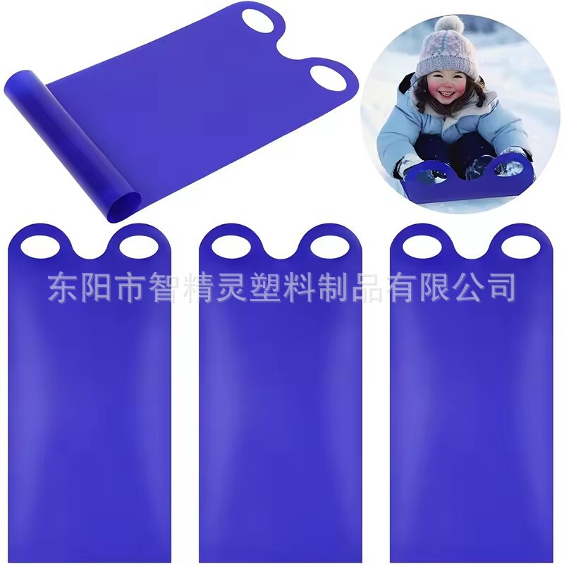 Thickened Ski Blanket, Wear-Resistant, Rollable Snow Sled with Handle, Foldable, Lightweight Ski Sandboard, Can Carry Heavy Objects