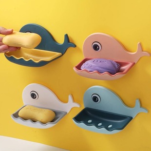 Soap Box Soap Box Home Punch-free Internet Celebrity Storage Rack Bathroom Creative Double-layer Cartoon Wall-mounted Drain Box