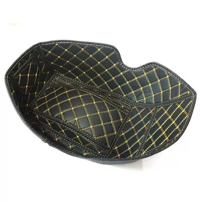 Suitable for Yamaha Nvx155/Aer0X Seat Bucket Mat Lining Modification Accessories Leather Lining Seat Bucket Mat Waterproof (Motorcycle cushion) - nvx155aerox-v1-black-gold-thread