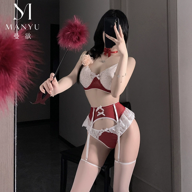 曼欲 Sexy underwear, lace bra, pijama, split set, uniform