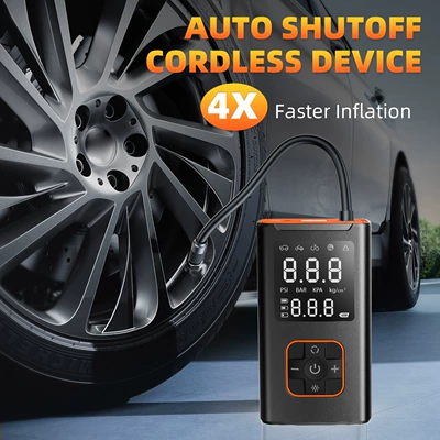 Hava nasosu 4000Mah Portable Car Air