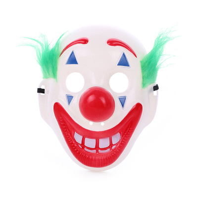 追可带毛小丑工厂外贸直供带毛恐怖小丑化妆舞会表演密室逃脱面具|ms