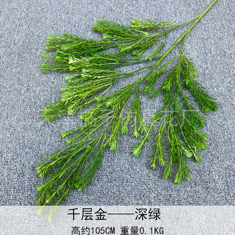 Flores de boda de alta calidad de flores de madera verde de bambú y lirio de pino masson de alta calidad