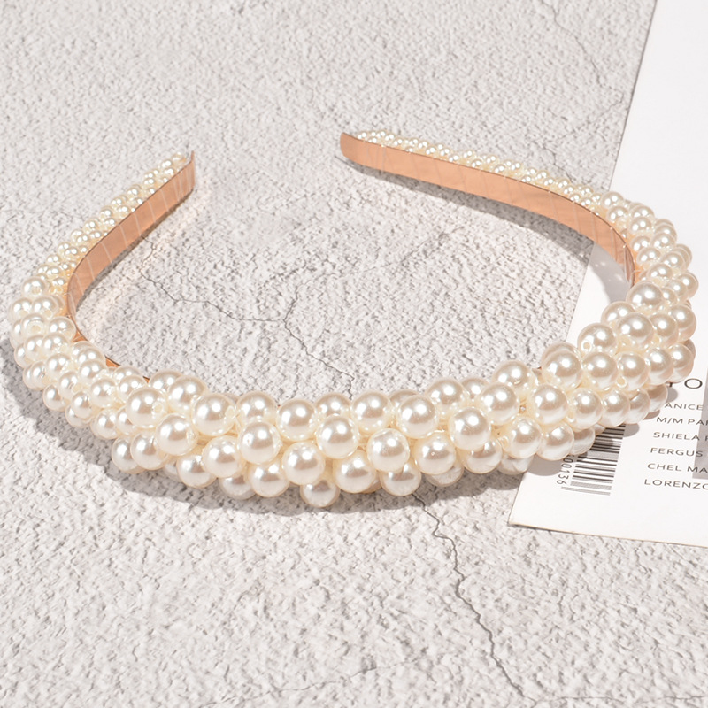 French Retro Pearl Headband display picture 2