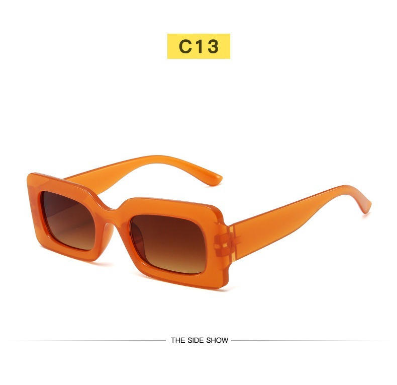 New Fashion Net red sunglasses women Retro Square small frame cross-border sunglasses personalized colorful hip-hop glasses wholesale_voghion.com