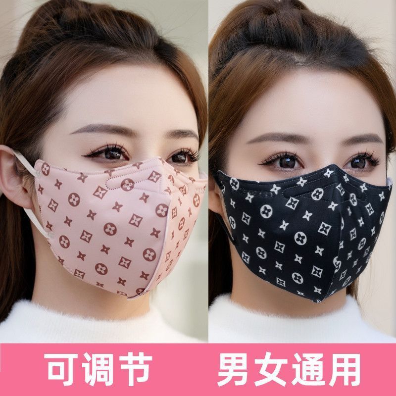 保暖口罩女秋冬天时尚高颜值透气3d立体防风防寒加厚学生骑行面罩|undefined