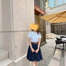 南油miu系26夏新款高腰百褶半裙女设计感腰包A字短裙显瘦通勤气质