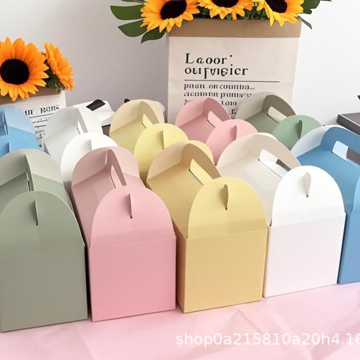 Cajas de papel de color sólido prefabricadas, cajas para pasteles, cajas de regalo de cartulina blanca, cajas de papel kraft, cajas de regalo, cajas para dulces