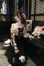 森女系想去海边 初雪浮光 日系清楚系少女风千金蝴蝶结显瘦连衣裙