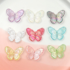 Acrylic three-dimensional small butterfly DIY cream glue accessories hairpin mobile phone case patch shoe buckle decoration manufacturer wholesale