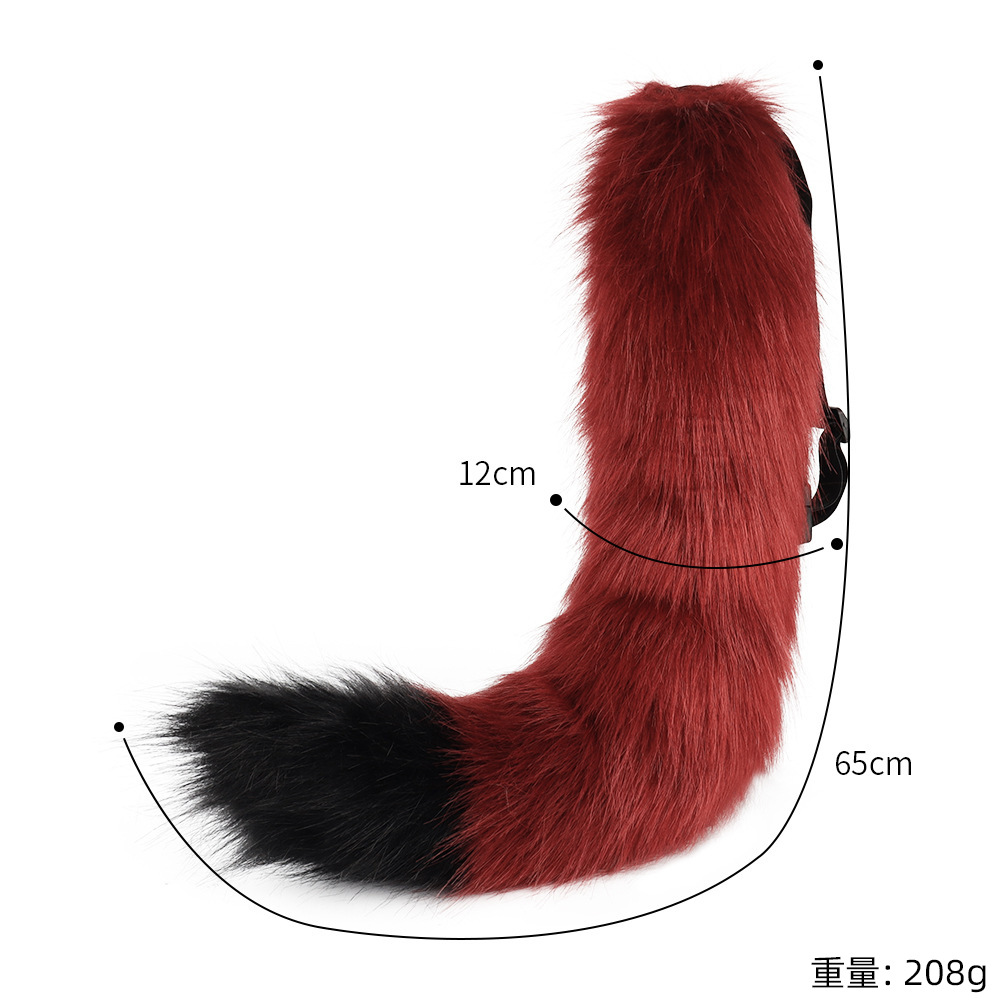 Hecho a mano de peluche cola de bestia cos accesorios cola de zorro cola de perro cola de lobo comic show Live accesorios cola de gato
