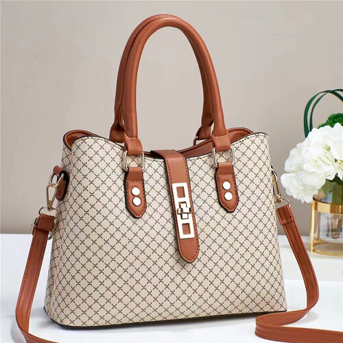 Fashion new middle-aged women's bag, cross-border casual handbag, stylish shoulder bag, simple crossbody bag, large capacity