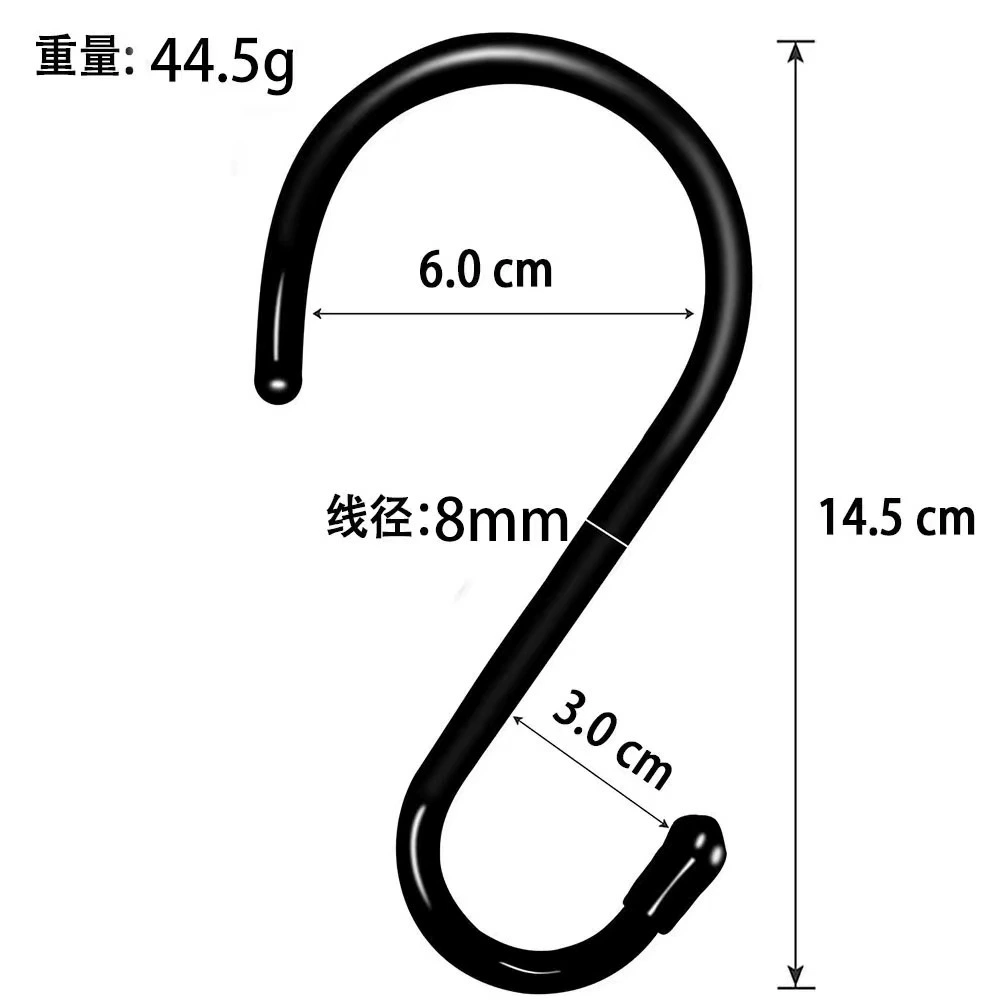 S-образный пластиковый крючок многофункциональная ванная комната кухня с крючком сумка шляпа шарф хранения одежды вешалка крючок для одежды