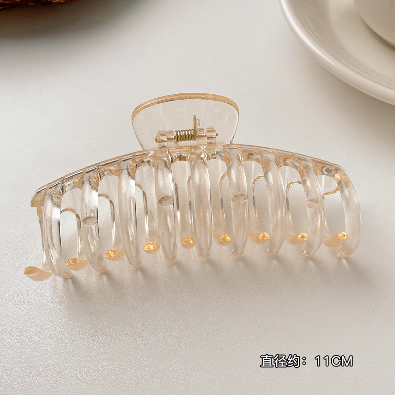 2025 nueva pinza de tiburón, más adecuado para mujeres, horquilla de la parte posterior de la cabeza de verano, pinza de agarre grande, horquilla de tocado