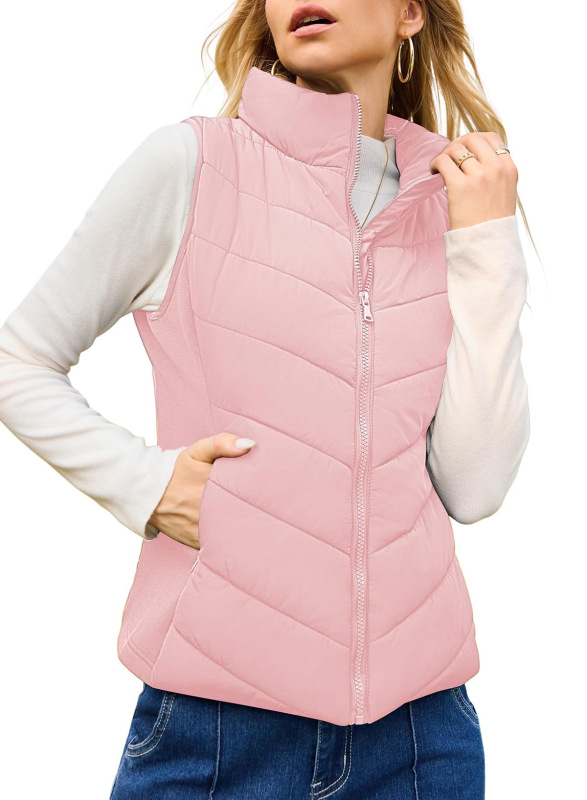 2025亚马逊独立站新款跨境女士棉服马甲背心|undefined