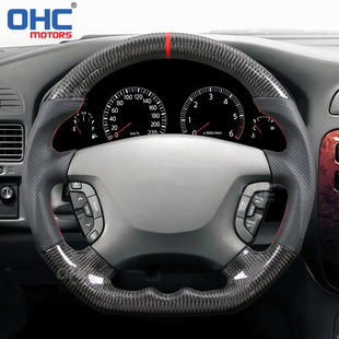 Suitable for Nissan/Nissan Tuole Y61 off-road vehicle modified carbon fiber steering wheel car steering wheel titanium disc