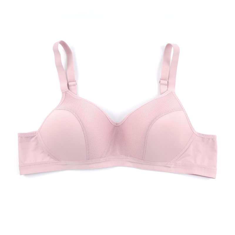 Nuevo aire fresco sin anillo de acero ropa interior cerrada lateral cero esclavitud ultra delgada sujetador cómodo de tamaño grande sujetador de una pieza