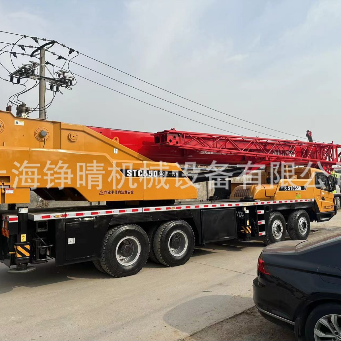 55吨吊车  出口三一STC550汽车吊现货出口