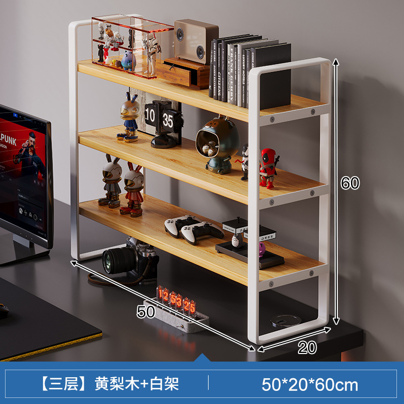 Palo de rosa de tres capas + estante blanco 50*20