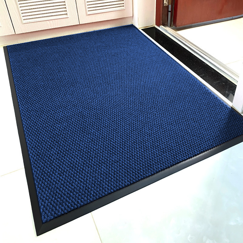 New High-End Anti-Slip Door Mat for Entrance, Deep Blue Indoor Door Carpet