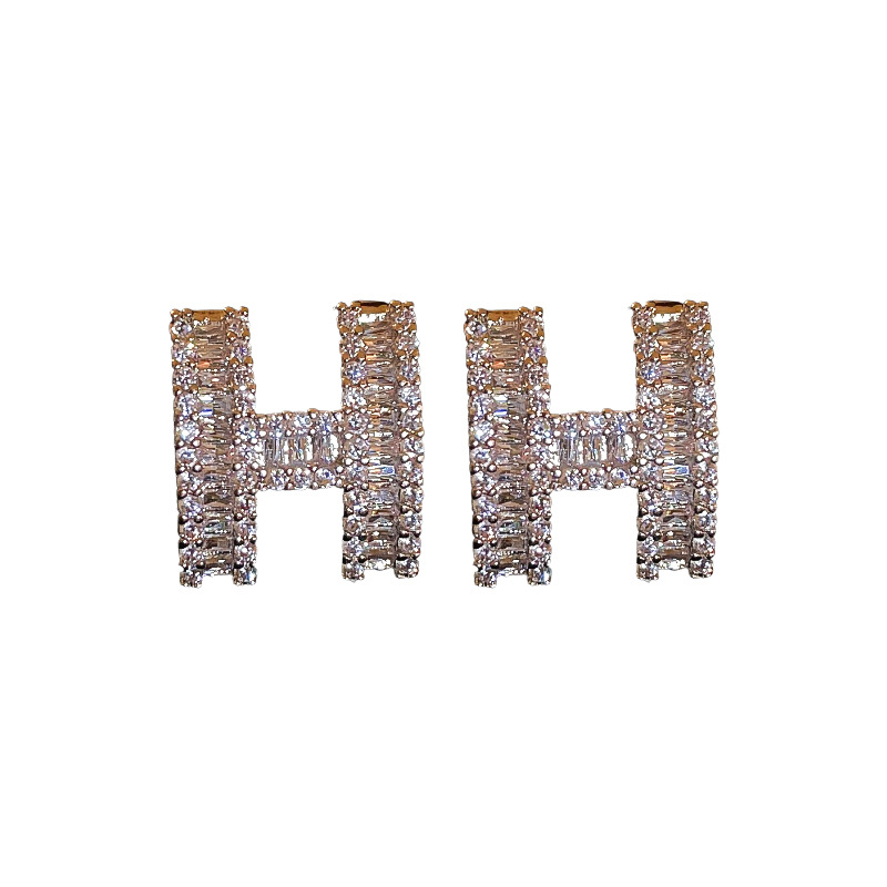 Oro real electrochapado diamante carta simple collar japonés y coreano ins estilo de alta calidad temperamento collar de cercanías colgante de la joyería