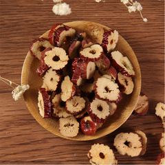 Xinjiang Specialty Jujube Ring Bagged 250g*4 Bags Seedless Red Date Dried Red Date Slices Crispy Red Date Dried for Drinking Water E-Jiao Supplementary Material