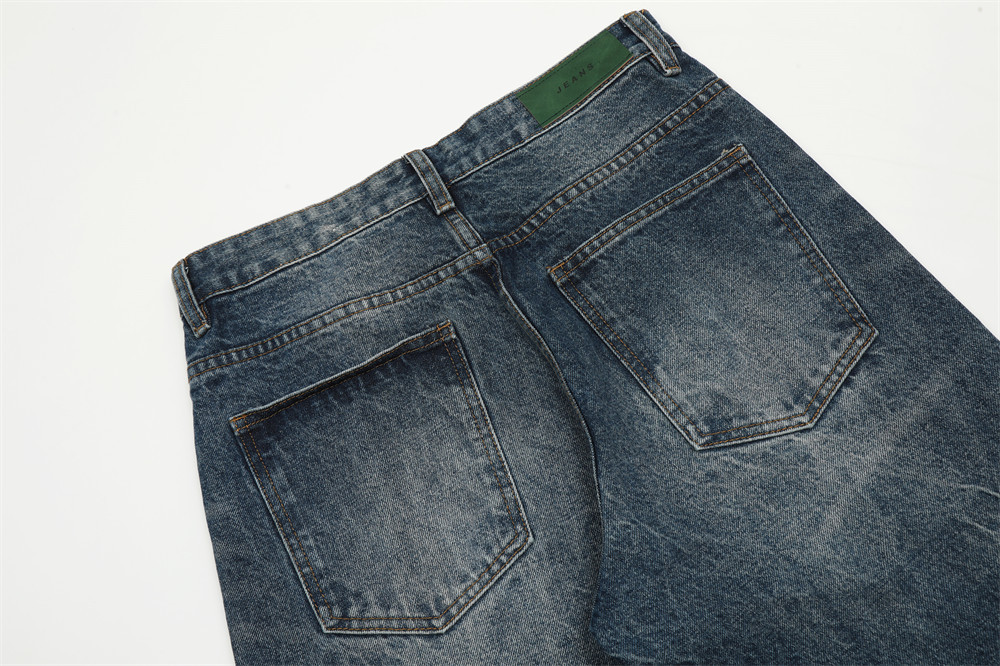 ​​"Herren Vintage Schlagjeans - Punk Style Distressed Denim Weite Beinhose für Casual & Hippie Fashion (Blau/Schwarz, S-XXL)"​​_voghion.com