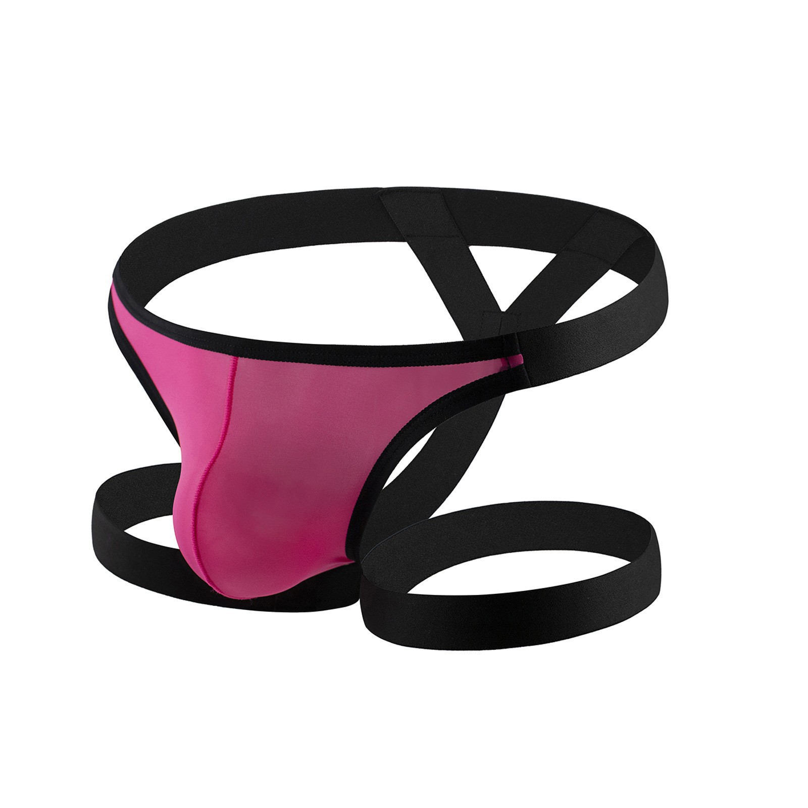 CLEVER-MENMODEMen's Sexy Underwear Sexy Ice Silk Fabric Leg Strap Temptation Thong