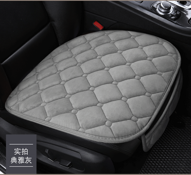 Non-slip warm car seat cushion three-piece set without backrest wool cushion manufacturers