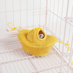 Hamster Yuanbao Pet Nest Winter Warm Windproof Nest Hanging Hammock Golden Bear Totoro Nest Supplies