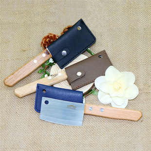 Factory wholesale Yangjiang knife blade protection leather case wear-resistant waterproof pu leather kitchen knife protection case knife accessories