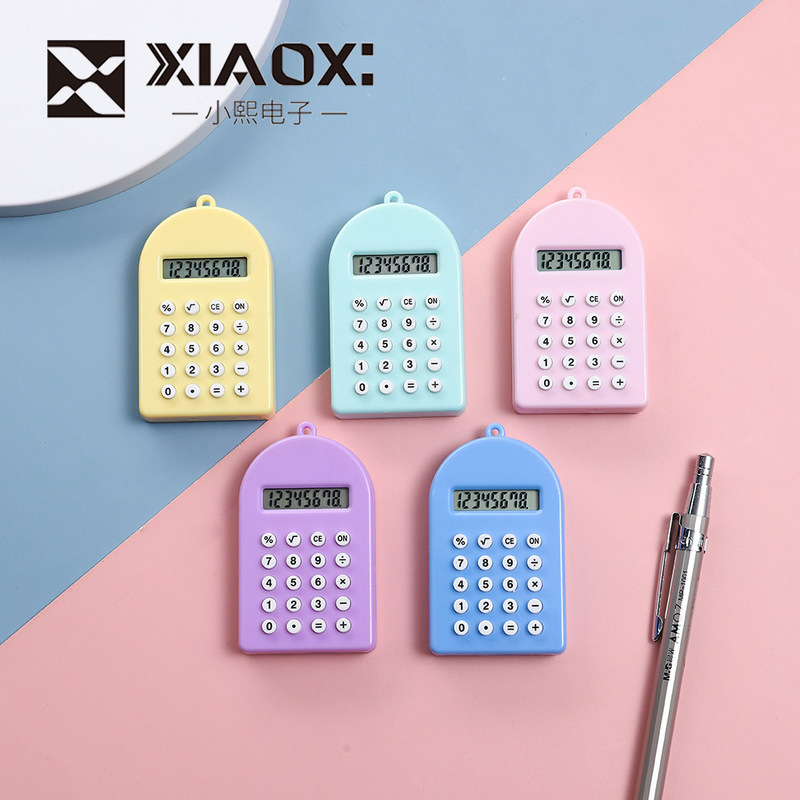 Cute cartoon semicircle maze calculator 8-digit display electronic calculator maze fun toy pendant gift Cute cartoon semicircle maze calculator 8-digit display electronic calculator maze fun toy pendant gift