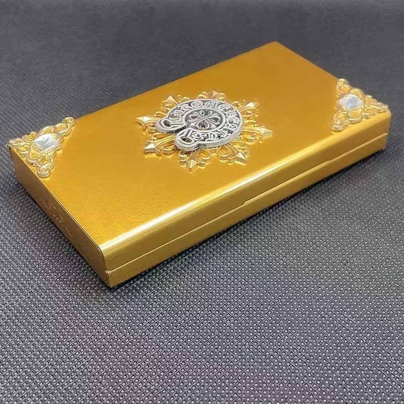 外贸批发跨境旋转皇冠烟盒细烟盒高颜值抗压香烟盒Cigarette Case|undefined