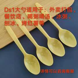 一次性勺子DS1大羮饭勺摆摊汤勺快餐外卖商用包邮