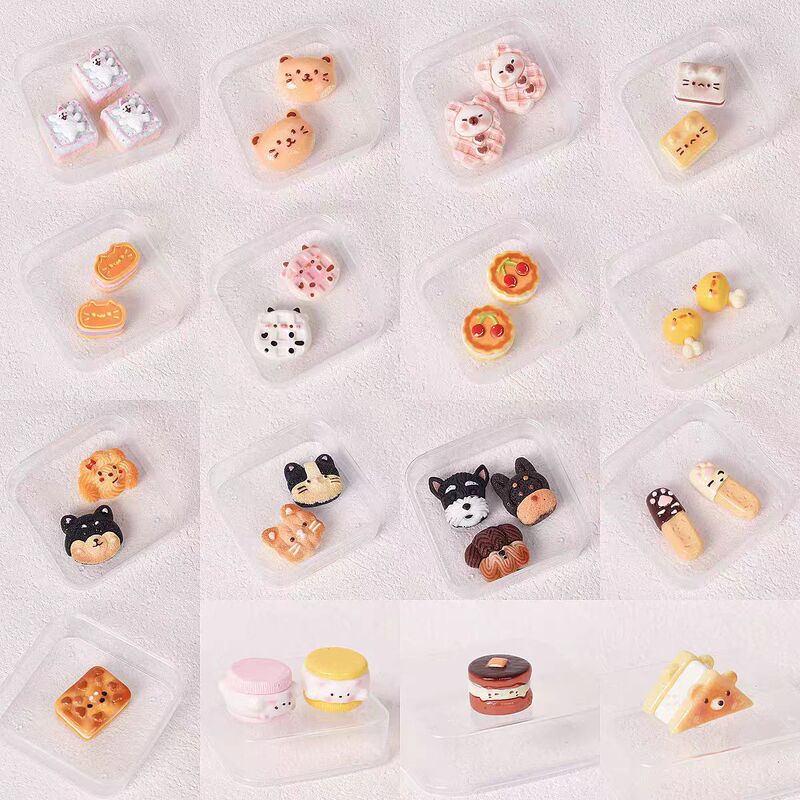 Small Nose Pinch Mold Cartoon Food Toy Mold Collection Handmade Flip Mold Plaster Pinch Silicone Mold