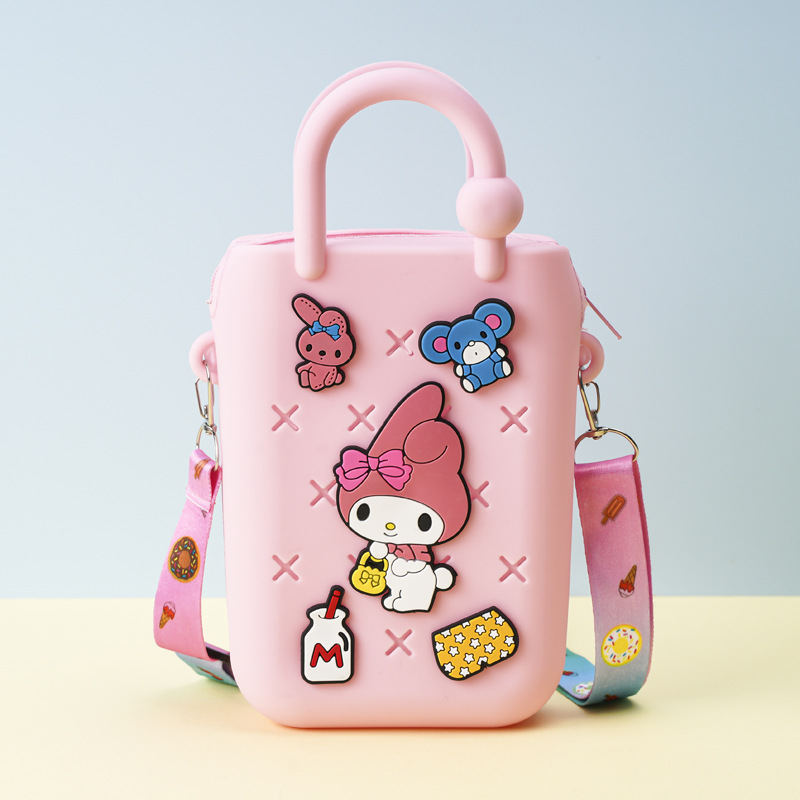 72 핑크색 만화 캐릭터 랜덤 지퍼 파우치