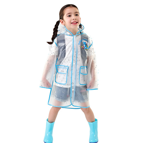 Children's raincoat, unisex kids' kindergarten Ultraman dinosaur soft strap backpack wholesale, small kids' raincoat, girls' primary school students